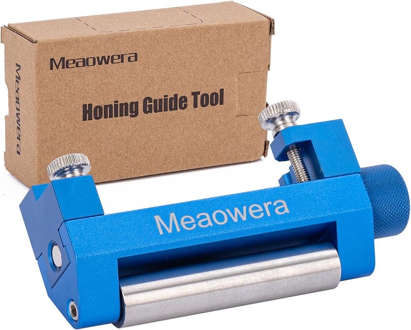 Meaowera طقم شحذ الأزاميل مع دليل شحذ قابل للتعديل – شاحن أزاميل خشبية للأزاميل وشفرات المخطط – تحكم دقيق في الزاوية – لا يتضمن حجر شحذ - Image 1